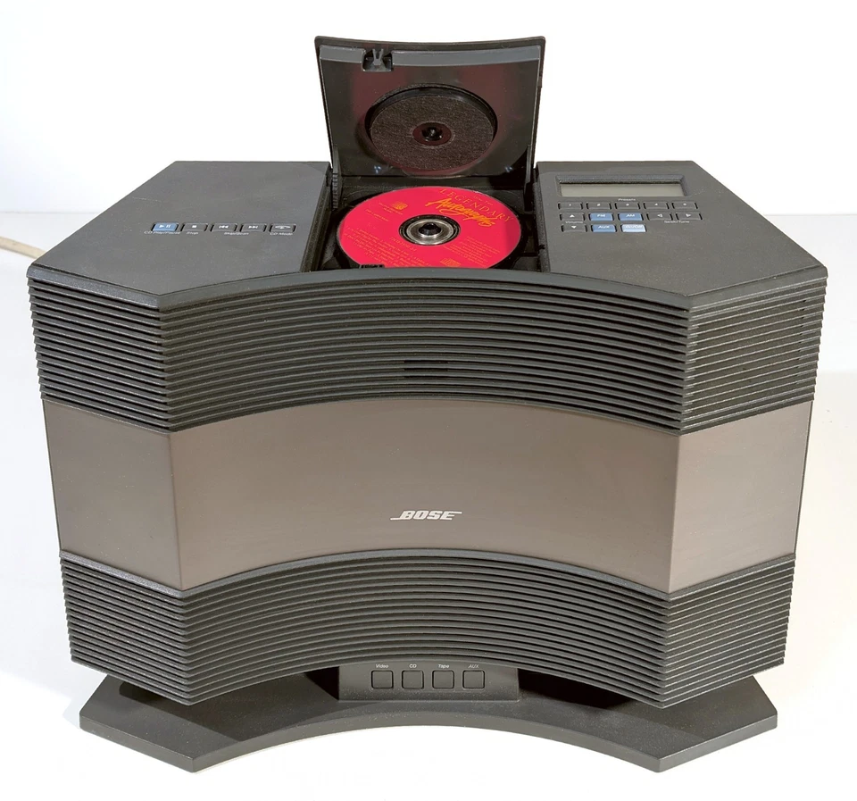 🔥[REVISADO PROFESIONAL】¡Radio/CD Bose Wave CD-3000 con pedestal! Negro~Remoto+💥GARANTÍA Foto 3 de 4