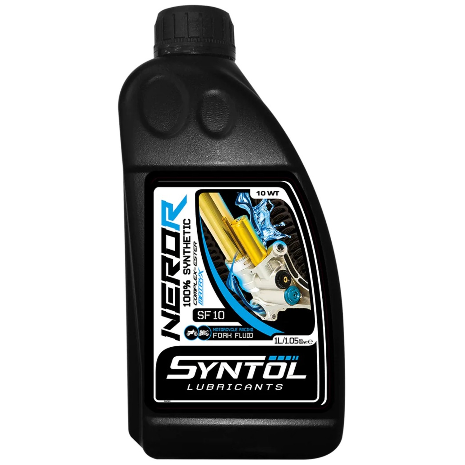 1 x Syntol Nero R Racing Motorcycle Fork Fluid, 10W - 1L (Long Life, Anti-Foam)
