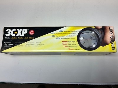 Streamlight 3C-XP Flashlight LED Xenon, 20,000CP NEW NOS in Box, Black, #24000