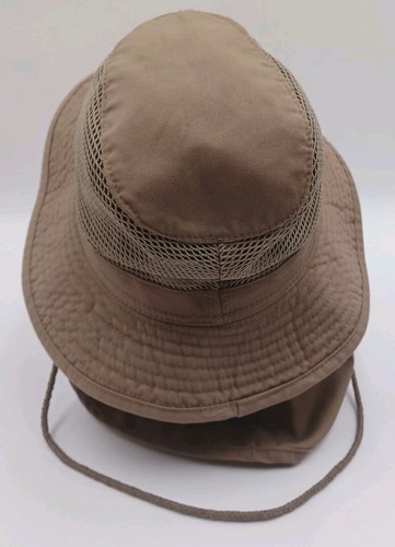 Men Women Summer Bucket Boonie Hat Neck Cover Flap Sun Wide Brim Outdoor HAT (M) - Picture 3 of 7