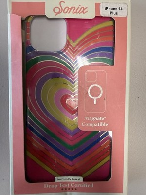 Sonix iPhone 14 Plus MagSafe Case Rainbow Hearts Drop Test Certified