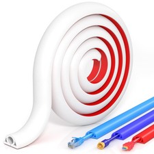 Kabelkanal Selbstklebend Flexibler PVC Kabelbrücke Leicht zu Schneiden Montag...