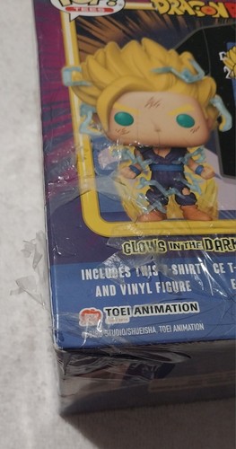 Funko Pop & Tee Super Saiyan 2 Gohan Glows In The Dark Medium New Sealed - Picture 4 of 7