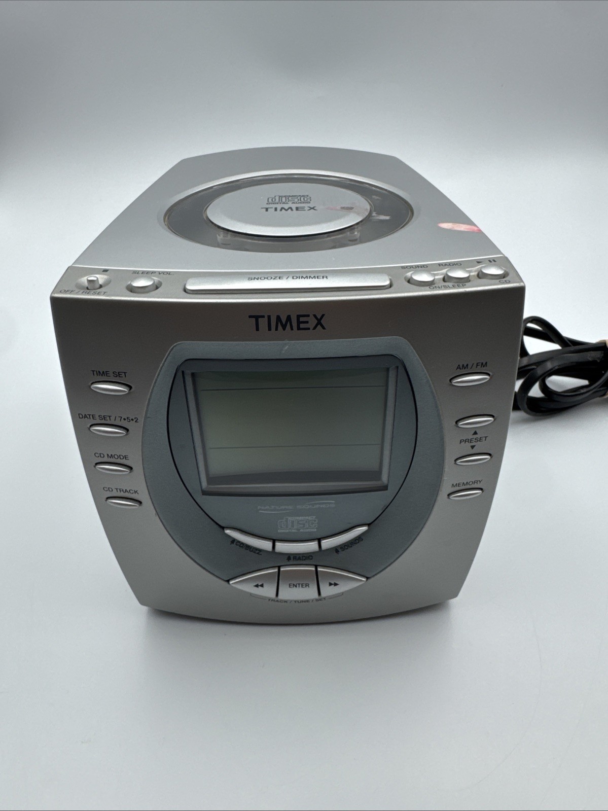 Vintage Timex - # T611T Nature Sound Stereo CD Clock Radio - RARE!