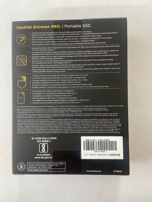 SanDisk 4TB Extreme PRO Portable SSD 2000MB/s IP65 External