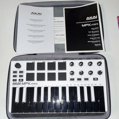 Akai Professional MPK mini 25-Key USB MIDI Controller Arp Pads Knobs Case