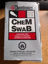 Chemtronics CS25 Chem Swabs Are IN Sealed Packs (Pack of 13) Box Has Dents