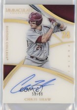 2015 Panini Immaculate Collegiate Rookie Numbers 59/99 Chris Shaw #CS Auto 0b0