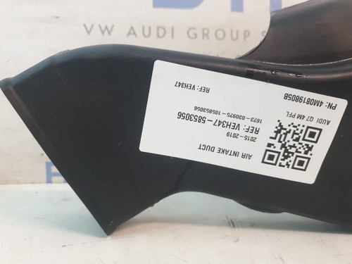 Audi Q7 4m Pfl 2015-2019 Air Intake Duct 4M0819805B - Picture 4 of 4