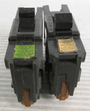 Mixed lot of (2) Federal Pacific Type NA 1P Circuit Breakers (1) 40A (1) 50A