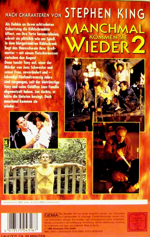 Manchmal kommen Sie wieder 2 * FSK = ab 18 * ERSTAUFLAGE * STEPHEN KING - Bild 2 von 4