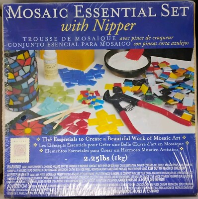 Mosaic Mercantile Essential Set W/Nipper- NIB New Sealed -Create Art