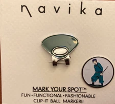 Vintage Male  Golf Hat Clip With Magnetic Ball Marker. Free Shipping.