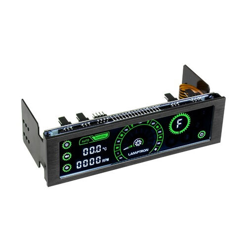 Lamptron CM430 PWM Fan Controller with Black Housing & Green Display