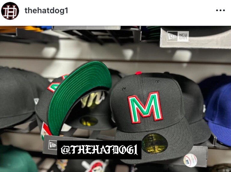 New Era Mexico Béisbol LMP Flag Patch Green UV 59fifty Fitted Hat