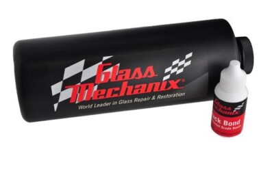 Glass Mechanix CRACK BOND RESIN 1 liter  Windshield Rock Chip Crack Repair kit