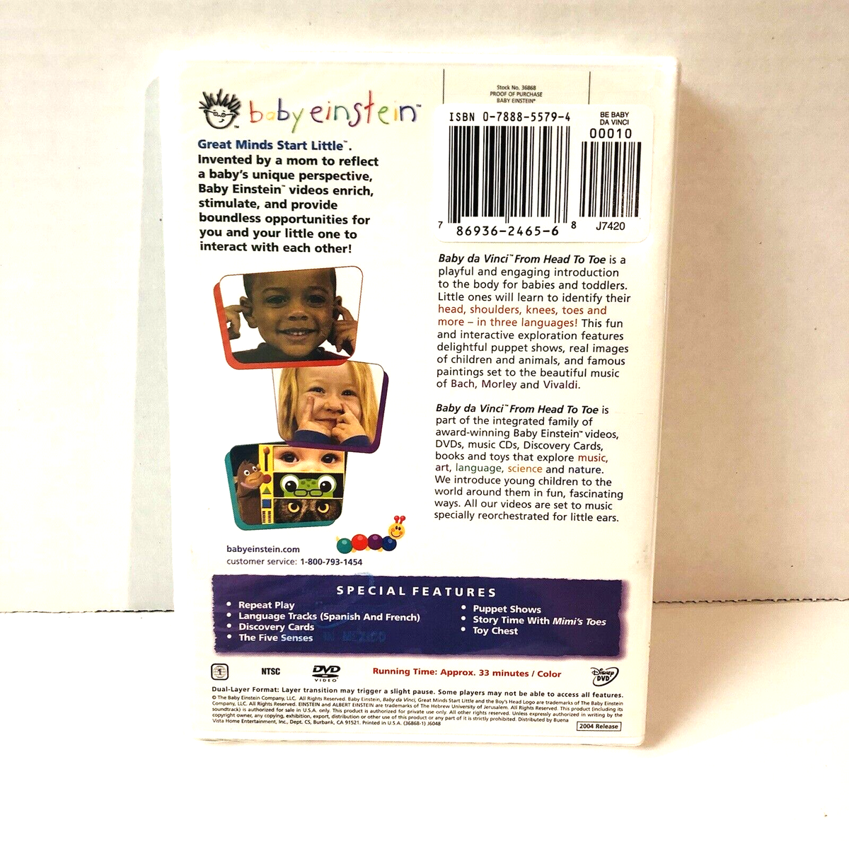 (未使用･未開封品)Baby Da Vinci [DVD] Baby Einstein: Baby da Vinci (DVD, 2004) 786936246568| eBay