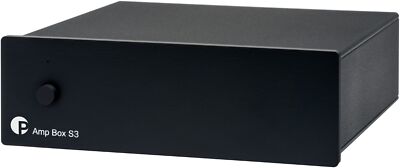 Pro-Ject Amp Box S3 Stereo Endstufe optimal für AV Kanal Erweiterung Schwarz