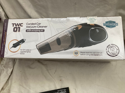 car vacuum cleaner cigarette lighter plug ThisWorx Car Vacuum Cleaner (TWC-01) Black, Corded Cigarette Lighter Plug