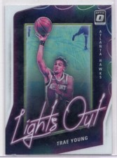 Trae Young 2020-21 Panini Donruss Optic Basketball Lights Out