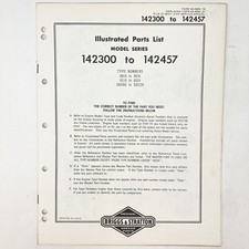 Vintage 1973 Briggs & Stratton 142300-142457 Illustrated Parts List