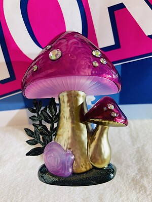 Bath Body Works Pink Mushroom & Snail Wallflower Diffuser Plug in Light Up 2023