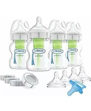 Dr. Brown's Breastfeeding Baby Bottles Options, Wide-Neck Breast to Bottle New