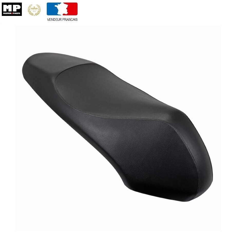 Selle noire type origine Peugeot 50 Kisbee biplace de rechange pour scooter