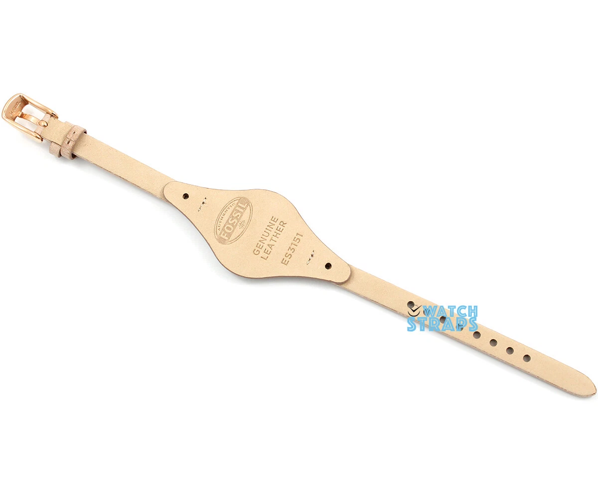 New Original FOSSIL Replacement Watch Strap ES3151 Beige Genuine