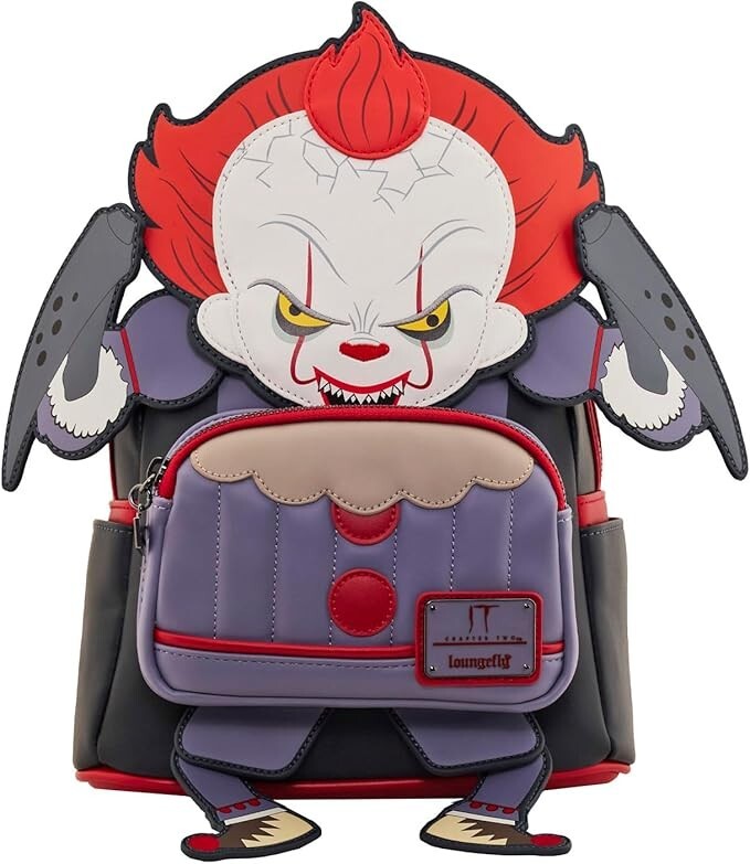Loungefly Pennywise Mini Backpack Amazon.com: Loungefly IT Pennywise Gutter Scene Cosplay Mini  main image 3