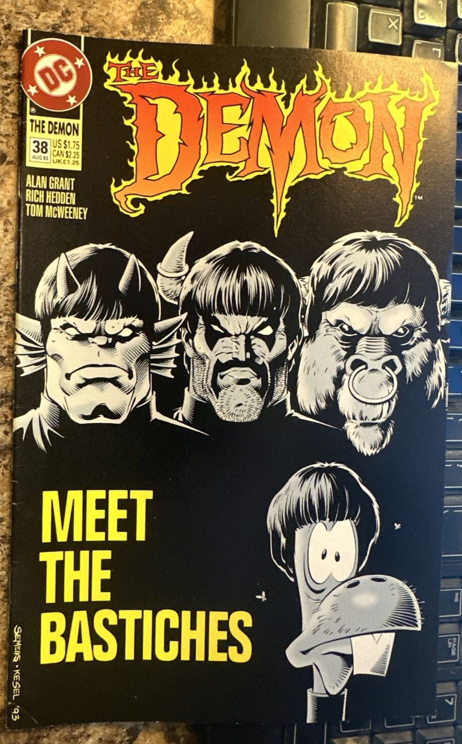 the DEMON #38 1993 MOP TOP BEATLES ALBUM COVER SPOOF BASTICHES  DC COMIC BOOK