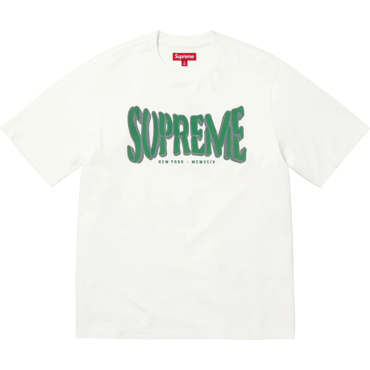 【SUPREME】FLOCKED WASHED SS TOP BLACK 25SS Supreme Flocked Washed S S Top (SS25) - $78