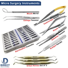 Eye Micro Surgery Surgical Ophthalmic Kit Cassette Veterinary Blepharoplasty Set