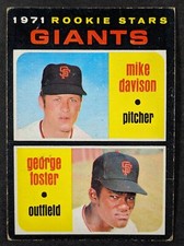 1971 Topps Baseball #276 Giants Rookie Stars George Foster Mike Davison