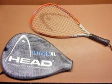 HEAD Titanium Ti. FLASH XL Racquetball Racket w/Cover 3 5/8" Grip Exc. Condition
