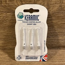 Harrows Ceramic Darts Shafts White Dart 3er Set NEW- Free Shipping 