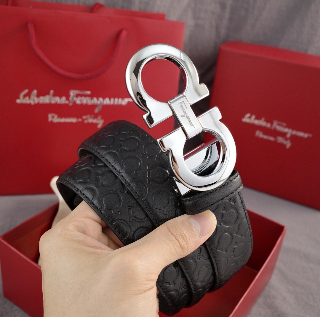 Cintura Intrecciata Regolabile Per Uomo - Senza Fori, Grigia, Larghezza 3,3 Cm, Lunghezza Fino A 125 Cm, Con Sacchetto Regalo