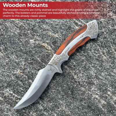 Jameson Hunt For Life� Hunting Knife - Premium Artisan Craftsmanship Overall 10''