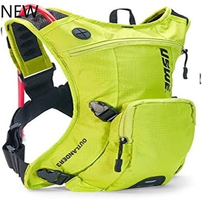 USWE Outlander 3 Liter Backpack w/1.5L Hydration Bladder (CrazyYellow), NEW