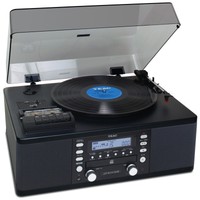 Teac Lp-r550usb Cd Recorder With Cassette Turntable In Black Teac Lp-r550usb Cd Recorder With Cassette Turntable In Black