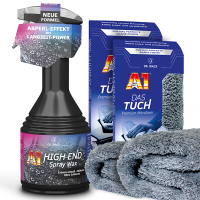 Dr. Wack A1 High End Spray Wax (2680) Sprühwachs 500ml + 2x A1 Das Tuch (8009)