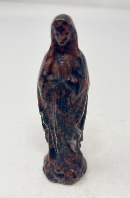 4  Red Obsidian Crystal Madonna Carving CHRISTMAS DECOR OR GIFT