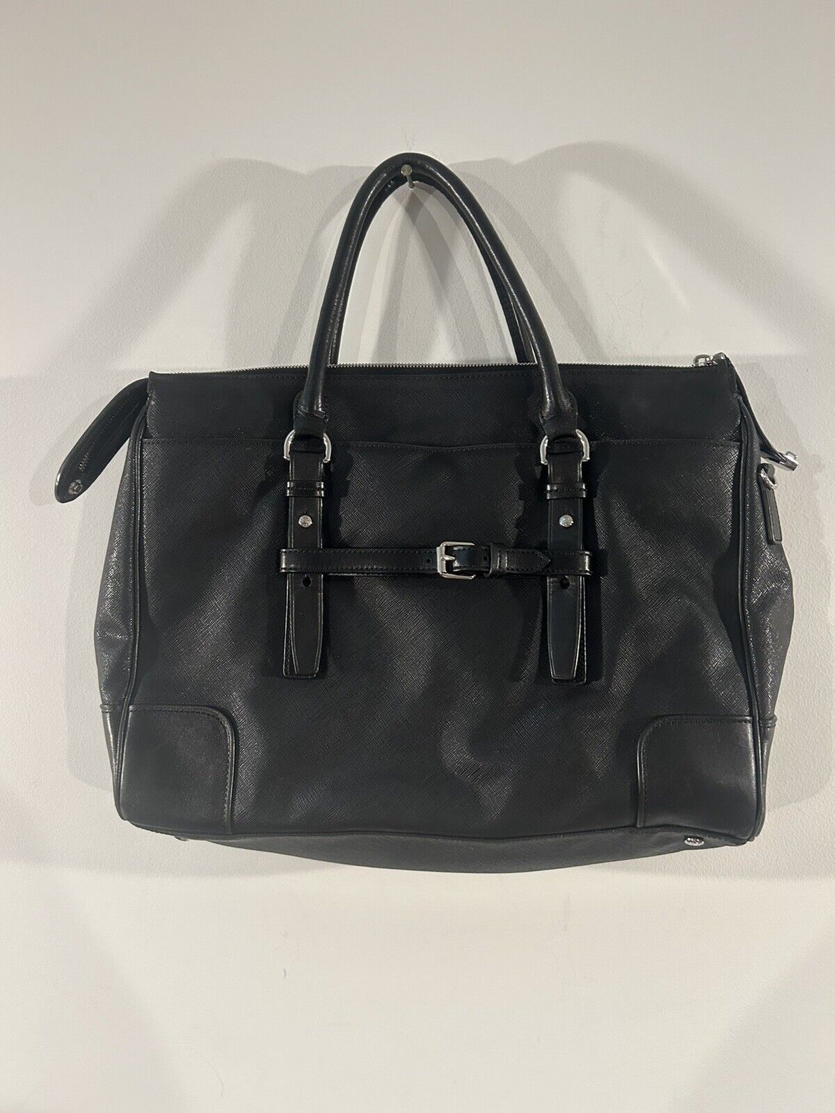 TUMI Villa Lucca City  Business Bag Leather Saffiano Tote Bag 73126D2 EUC, $475