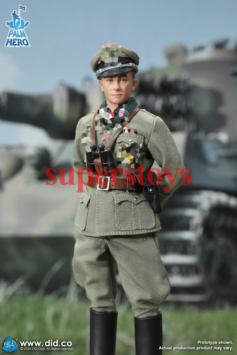 DID XD80027 1/12 WWII German Panzer Commander Otto Carius Action