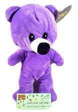 9" Purple Plush Teddy Cute Bear Stuffed Animal Cuddly Toy Gift Doll Soft New