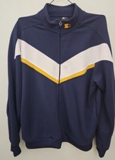 Vintage 90s Starter Track Suit Jacket. Blue/Yellow/White. Zip Up Size Medium