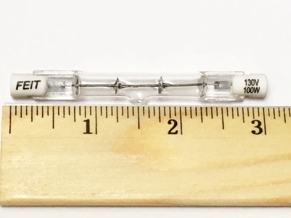 FEIT ELECTRIC Light BULB 100W 130V Short RSC R7S T3 78mm Q100T3/CL/S-130 - Image 2 of 3