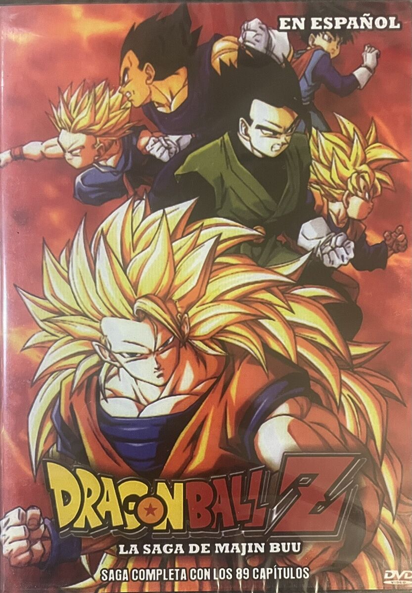 DRAGON BALL Z DVD Saga De Majin Buu Español Latino SPANISH 89 EPISODIOS New