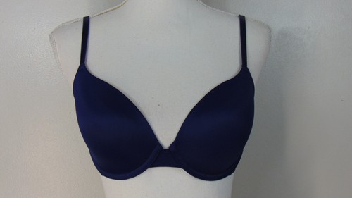 Victorias Secret Everywhere T-Shirt Bra Womens Size 32D Blue Padded Under Wire