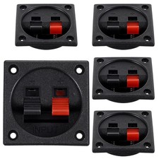 Speaker Box Terminal Cup Subwoofer Connector Spring Square Car Audio 4 PCS